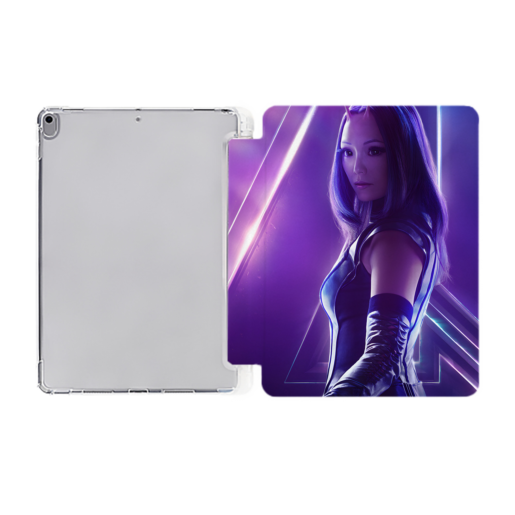 （画像用） アベンジャーズ The Avengers IPad ケース ペン収納付き 三つ折りスタンド PUレザー×シリコン 対応機種9.5/10.5/10.9インチ